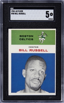 1961-62 Fleer #38 Bill Russell - SGC EX 5